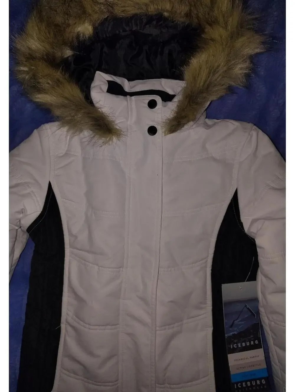 White and black winter Jacket